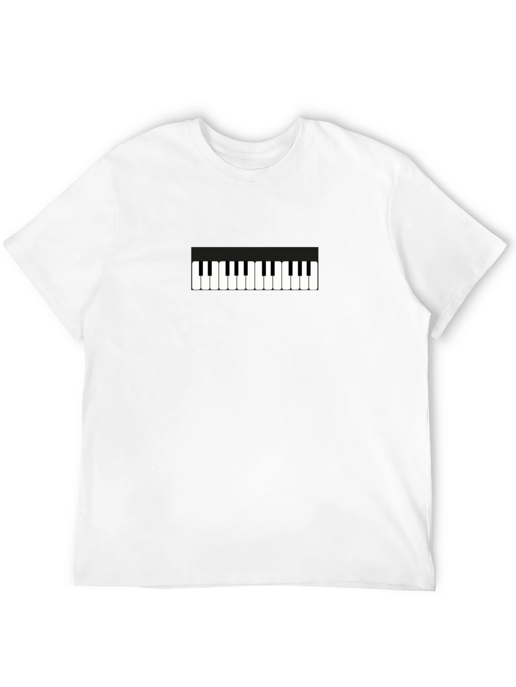 Piano Keys Graphic Tee - Black Unisex T-Shirt