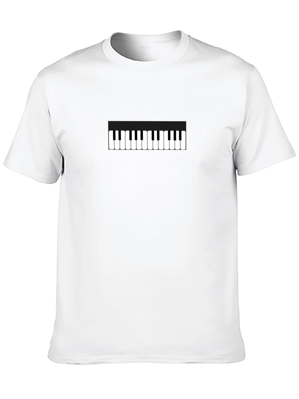 Piano Keys Graphic Tee - Black Unisex T-Shirt