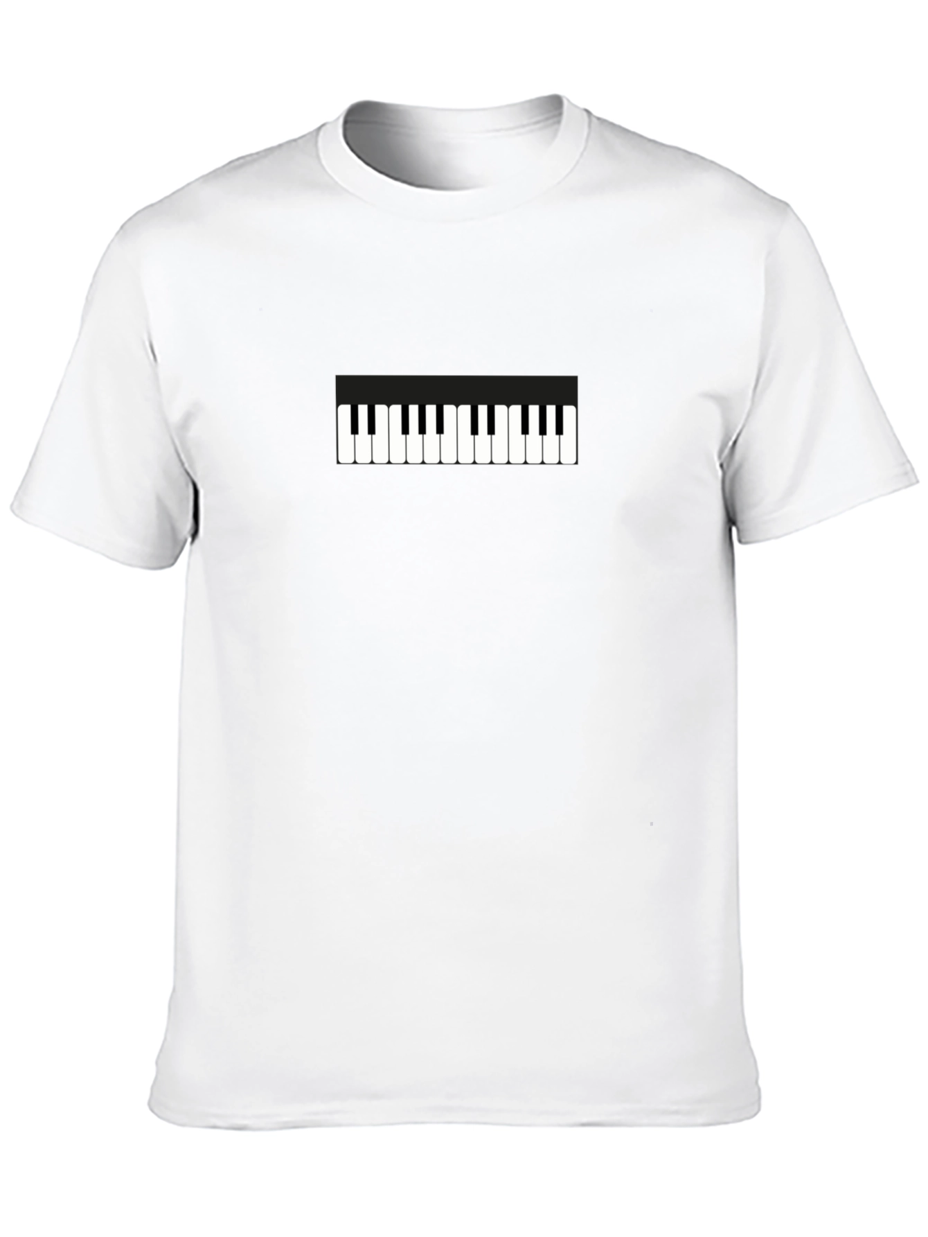 Piano Keys Graphic Tee - Black Unisex T-Shirt