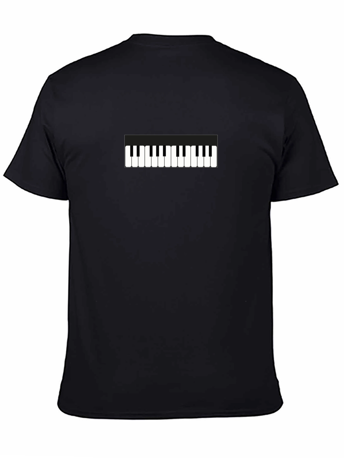 Piano Keys Graphic Tee - Black Unisex T-Shirt