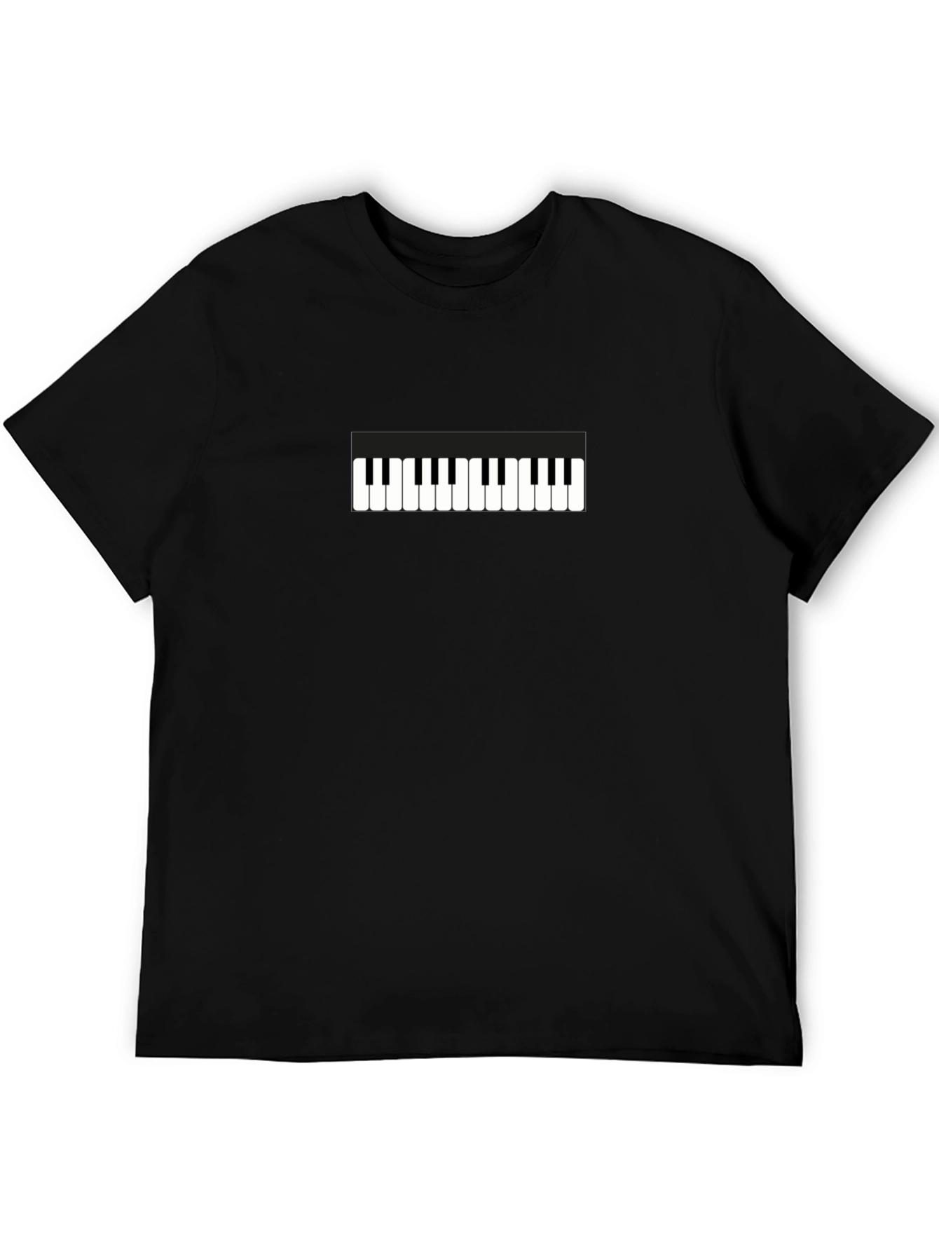 Piano Keys Graphic Tee - Black Unisex T-Shirt