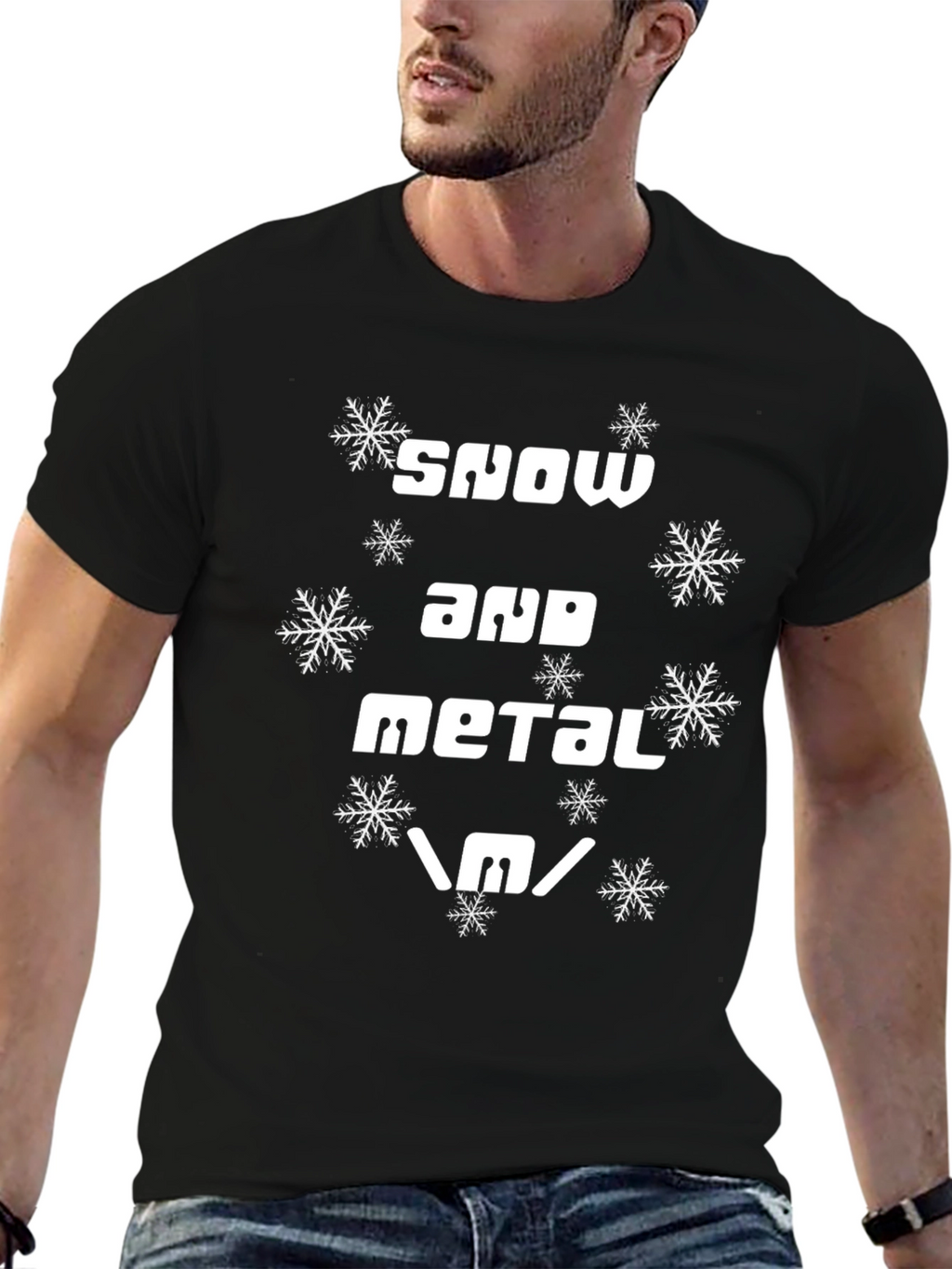 Snow and Metal Graphic T-Shirt