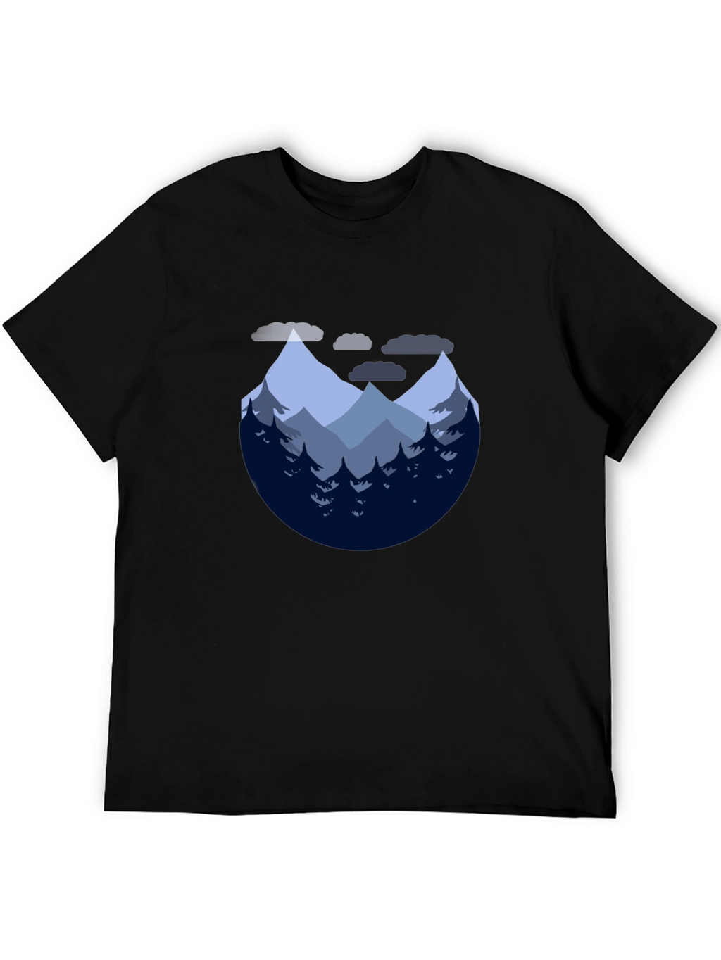 Mountain Graphic Tee - Nature Lovers Black T-Shirt
