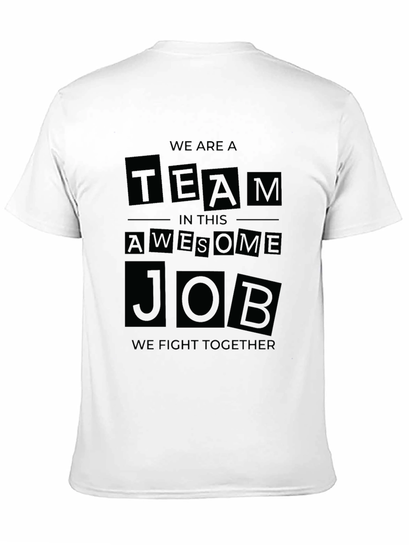 Team Awesome Job Black Graphic Tee