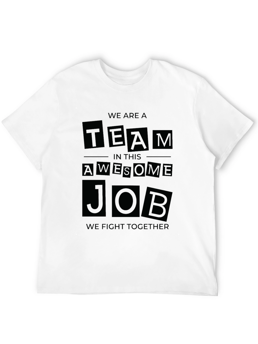 Team Awesome Job Black Graphic Tee
