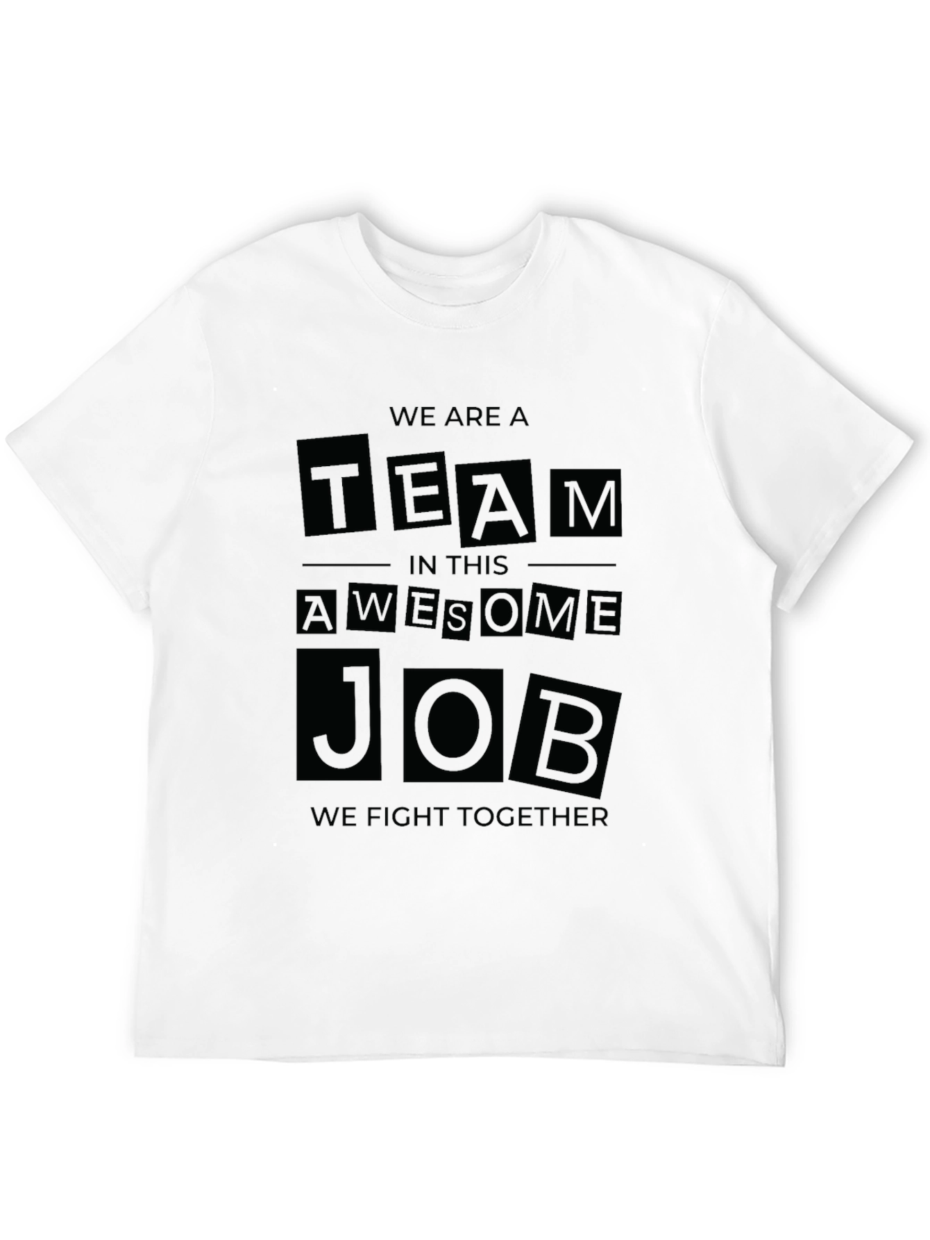 Team Awesome Job Black Graphic Tee