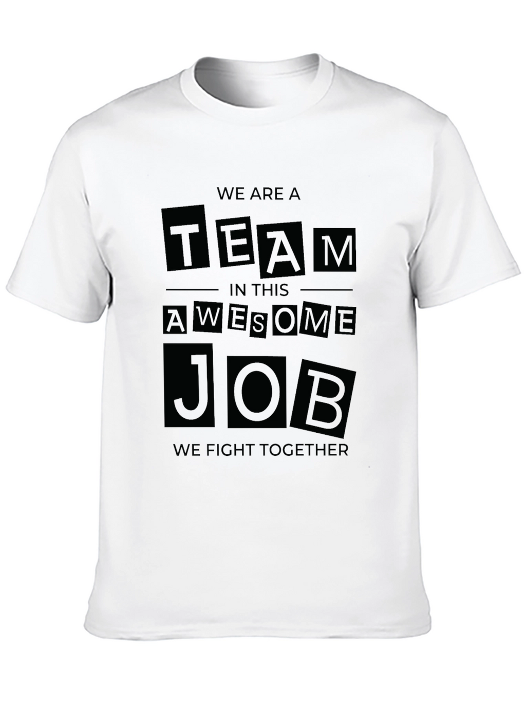 Team Awesome Job Black Graphic Tee