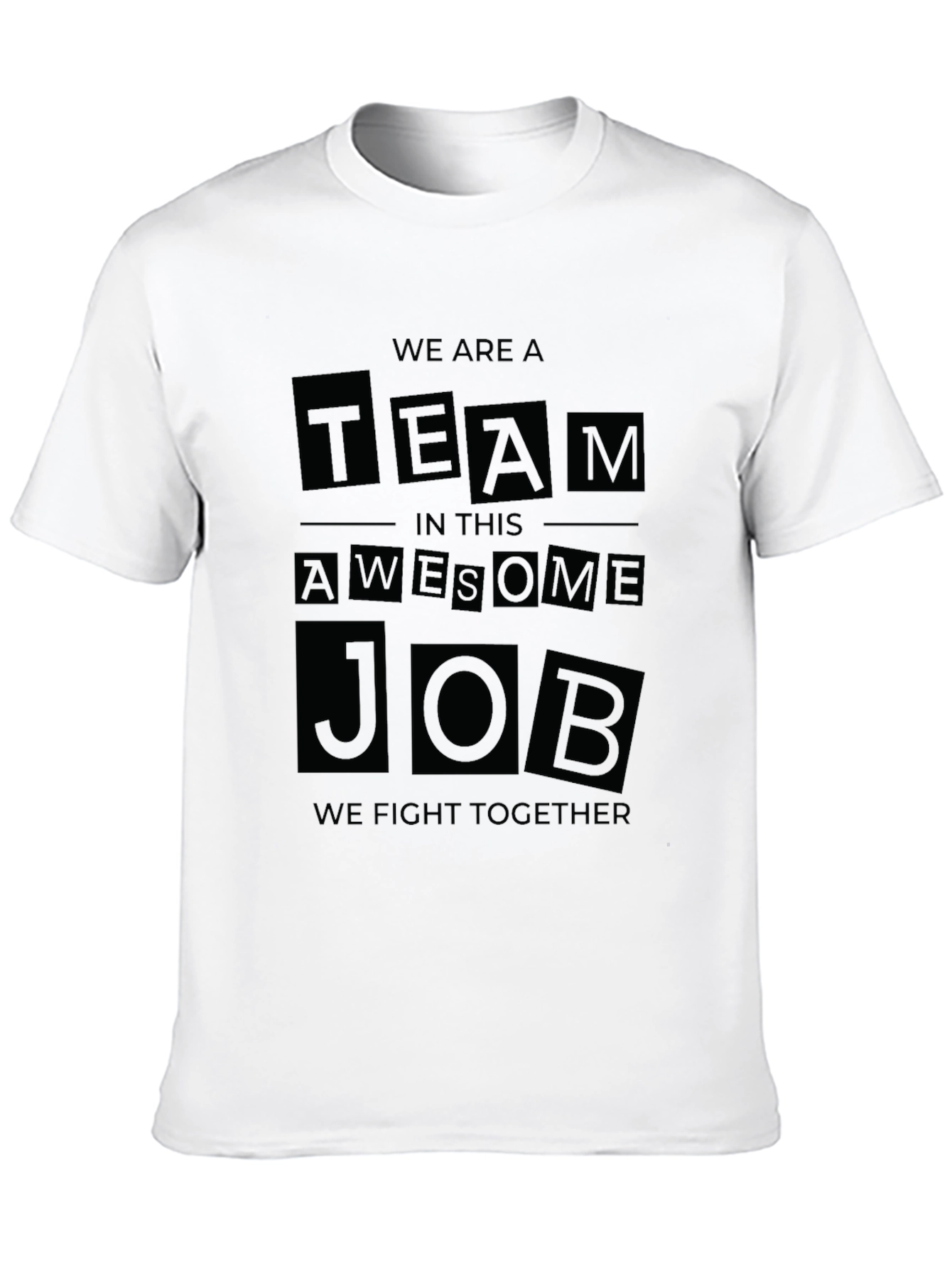 Team Awesome Job Black Graphic Tee
