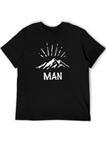Mountain Man Graphic Tee - Classic Black T-Shirt