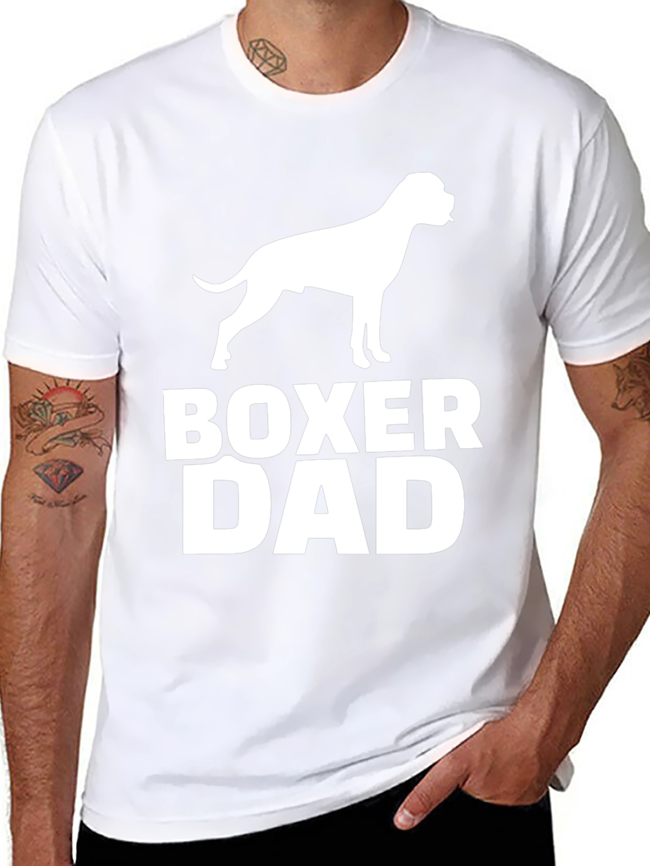 Boxer Dad T-Shirt - Dog Lover Gift