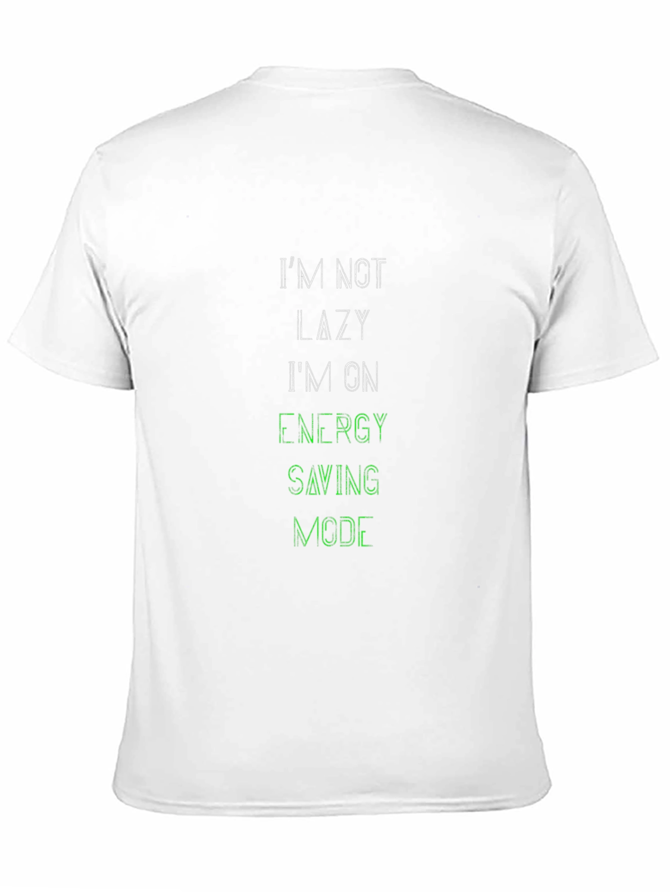 Im Not Lazy Black Graphic Tee