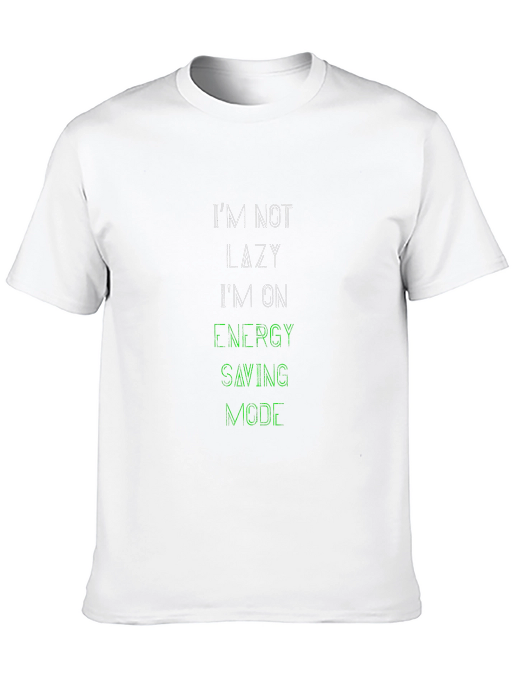 Im Not Lazy Black Graphic Tee