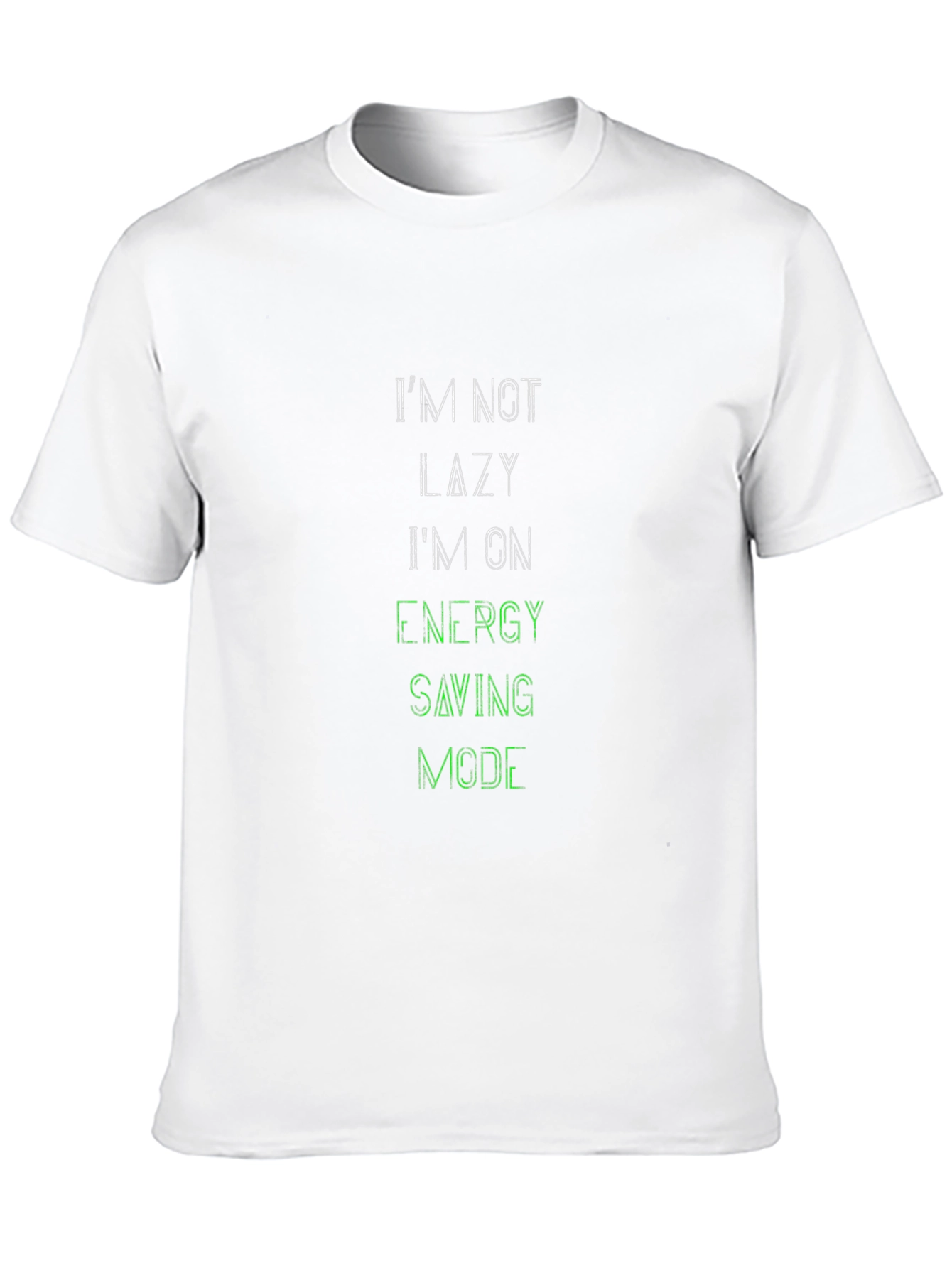 Im Not Lazy Black Graphic Tee