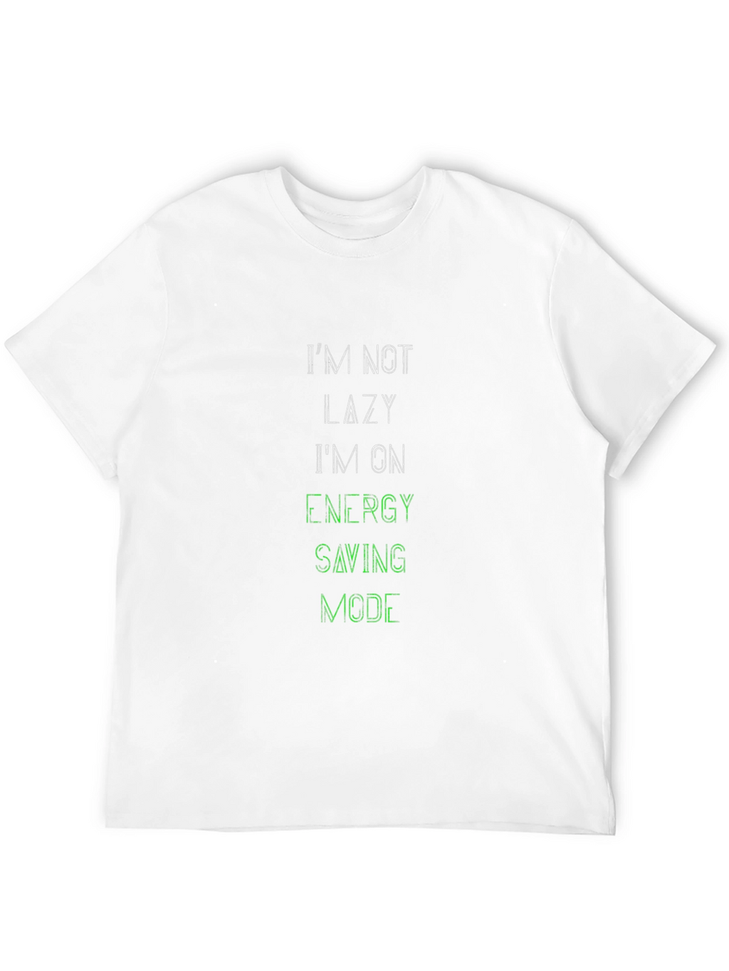 Im Not Lazy Black Graphic Tee