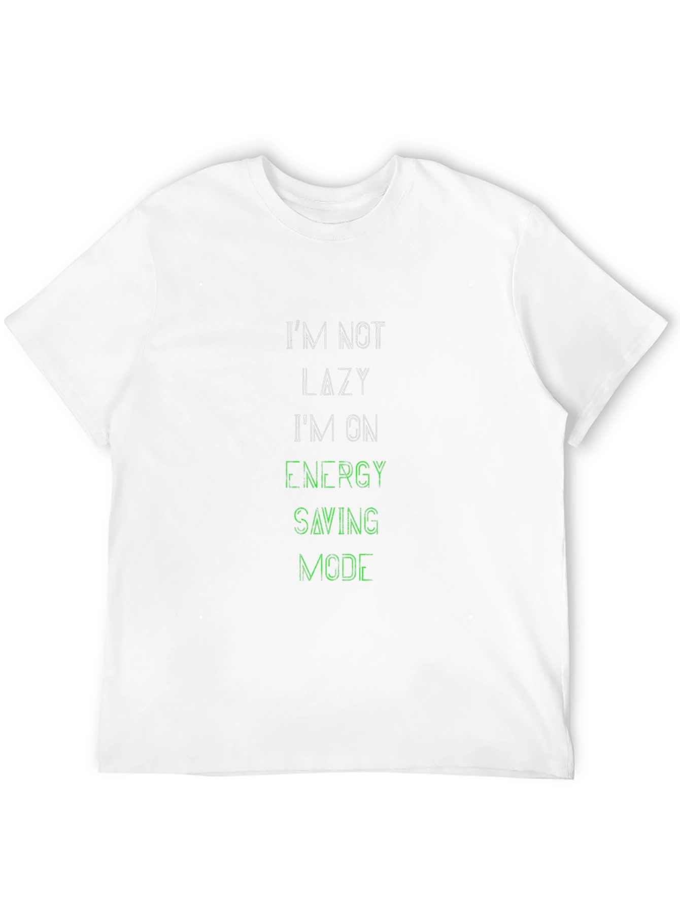 Im Not Lazy Black Graphic Tee