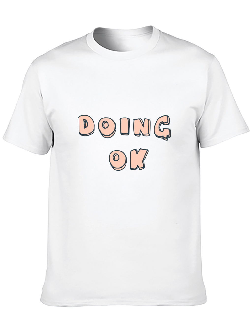 Doing OK Black T-Shirt - Casual Comfort