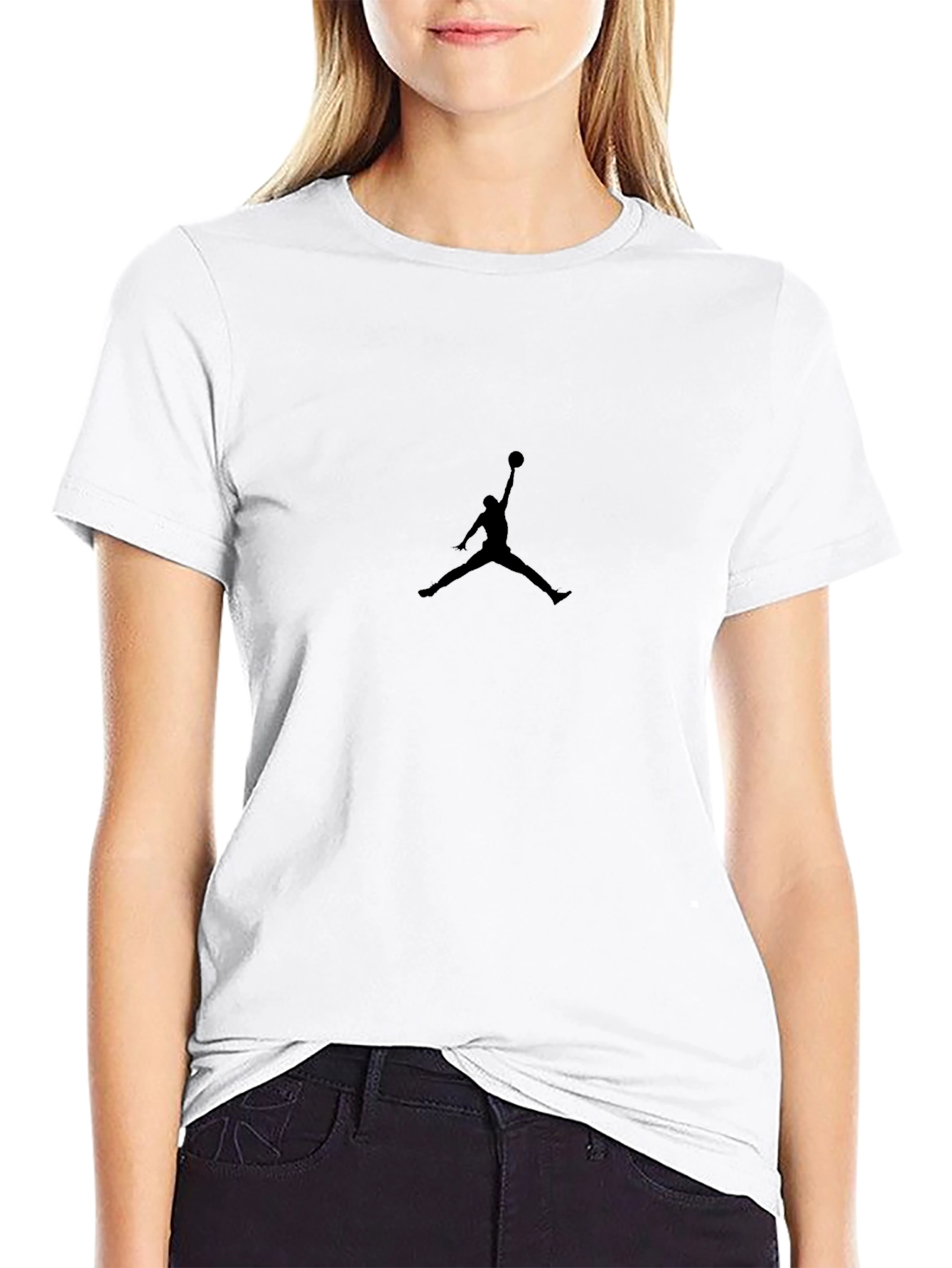 Mens Black T-Shirt with Jumpman Logo