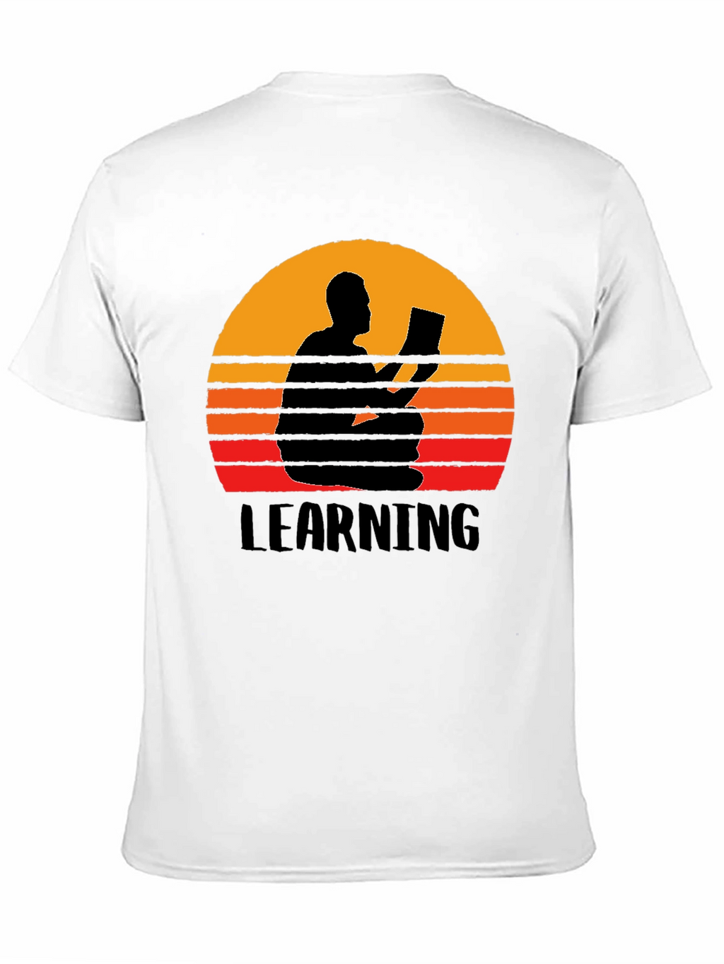 Learning Sunset Graphic Tee - Black