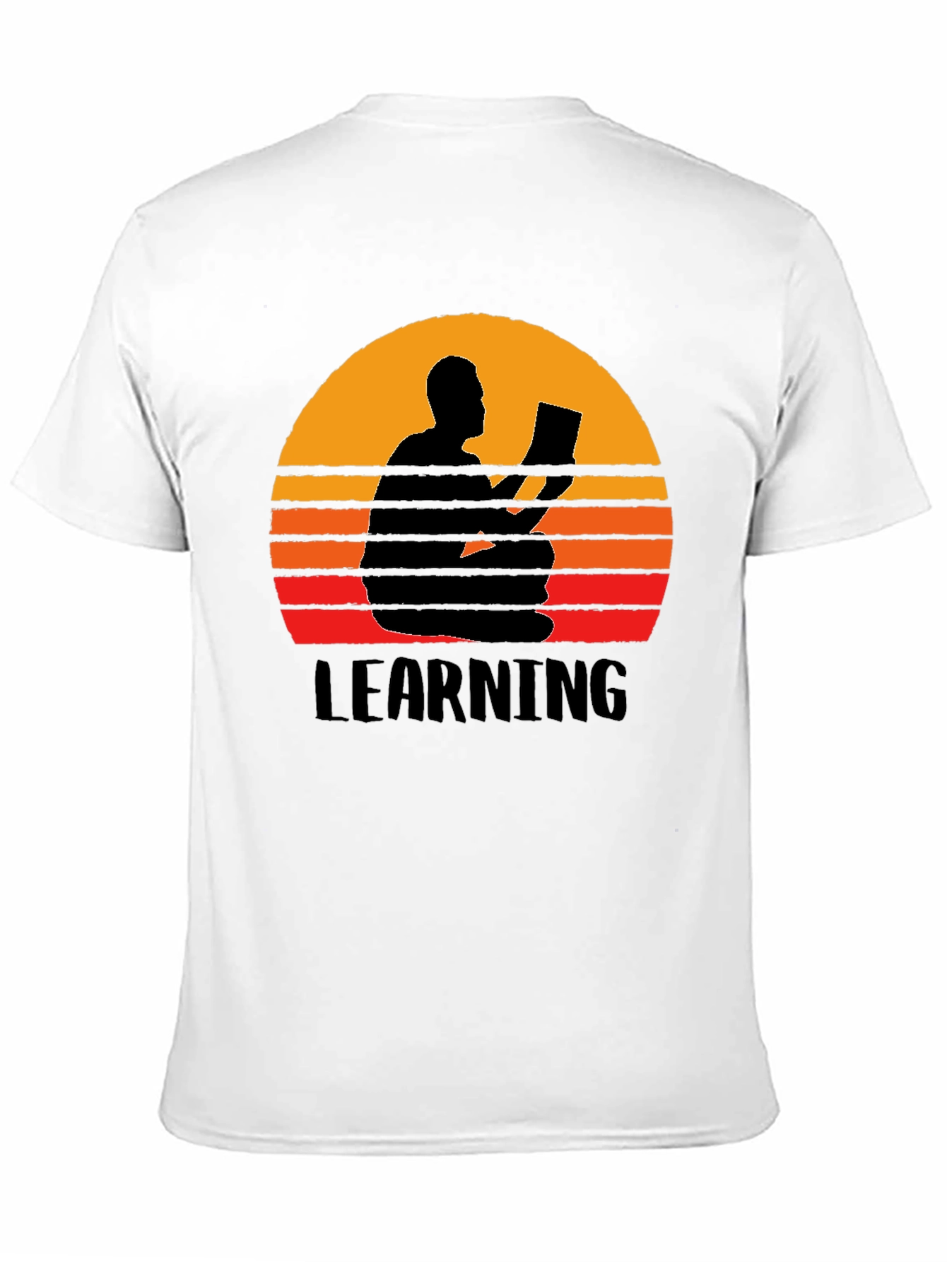Learning Sunset Graphic Tee - Black
