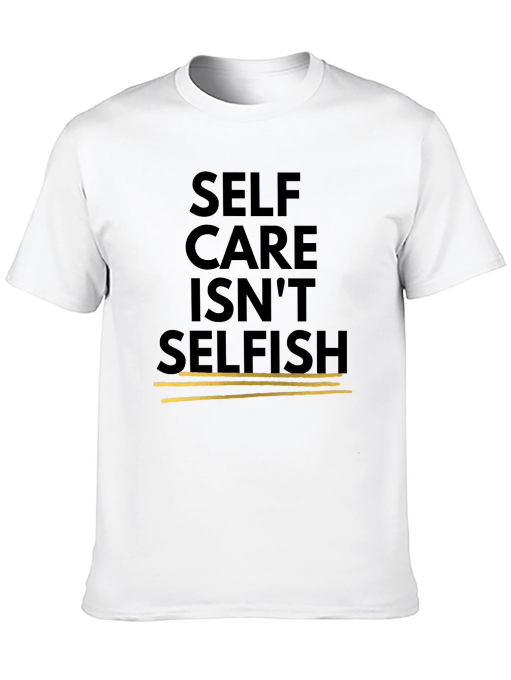 Self Care Isnt Selfish Black Graphic Tee