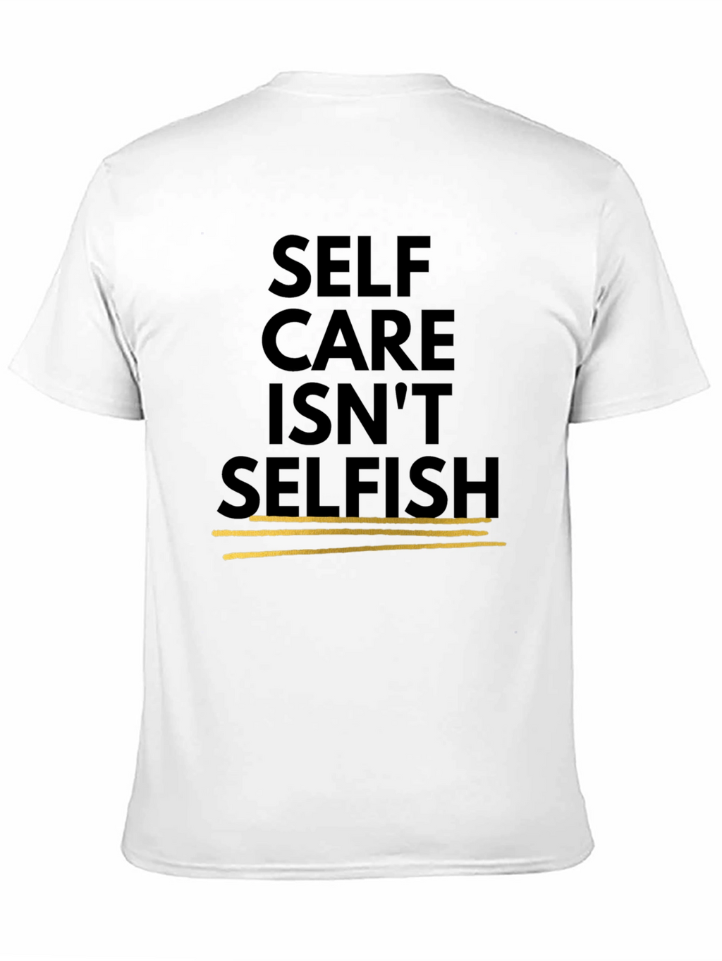 Self Care Isnt Selfish Black Graphic Tee