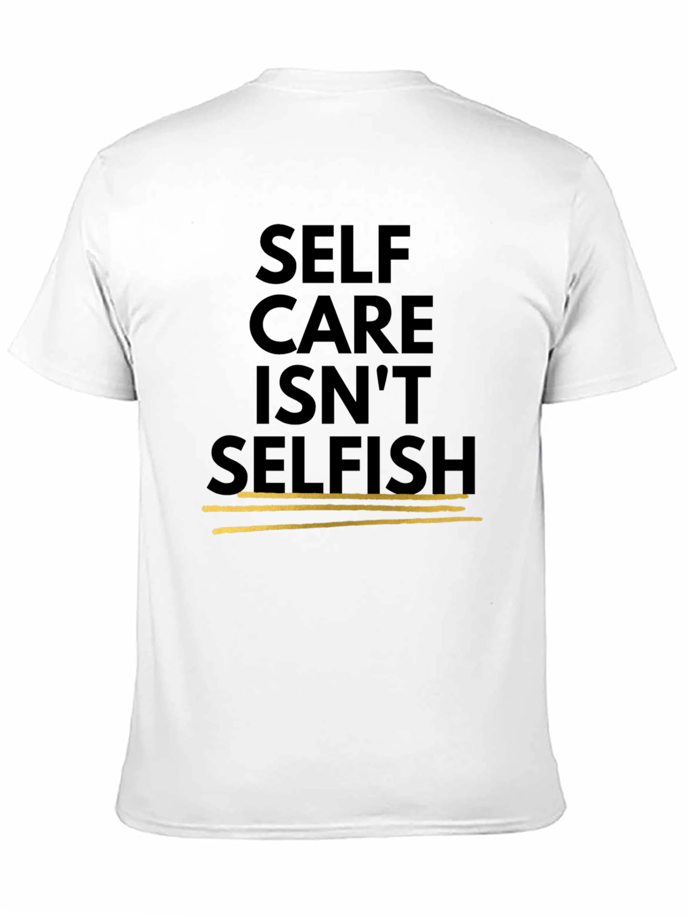 Self Care Isnt Selfish Black Graphic Tee