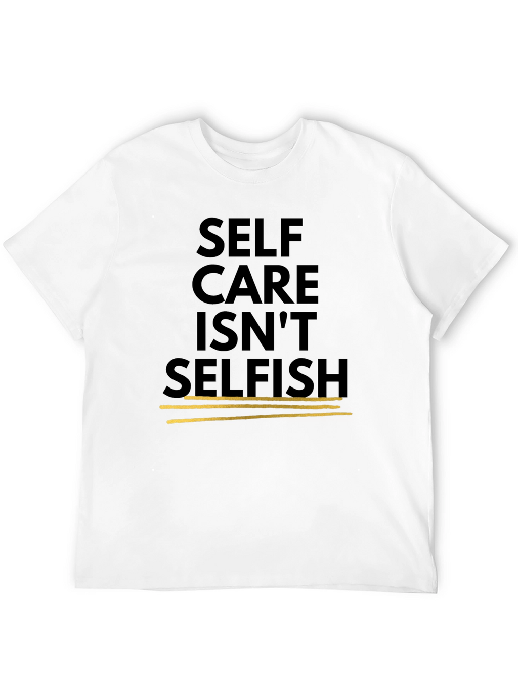 Self Care Isnt Selfish Black Graphic Tee