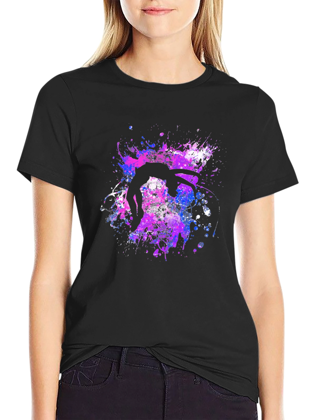 Abstract Tumbler Graphic T-Shirt