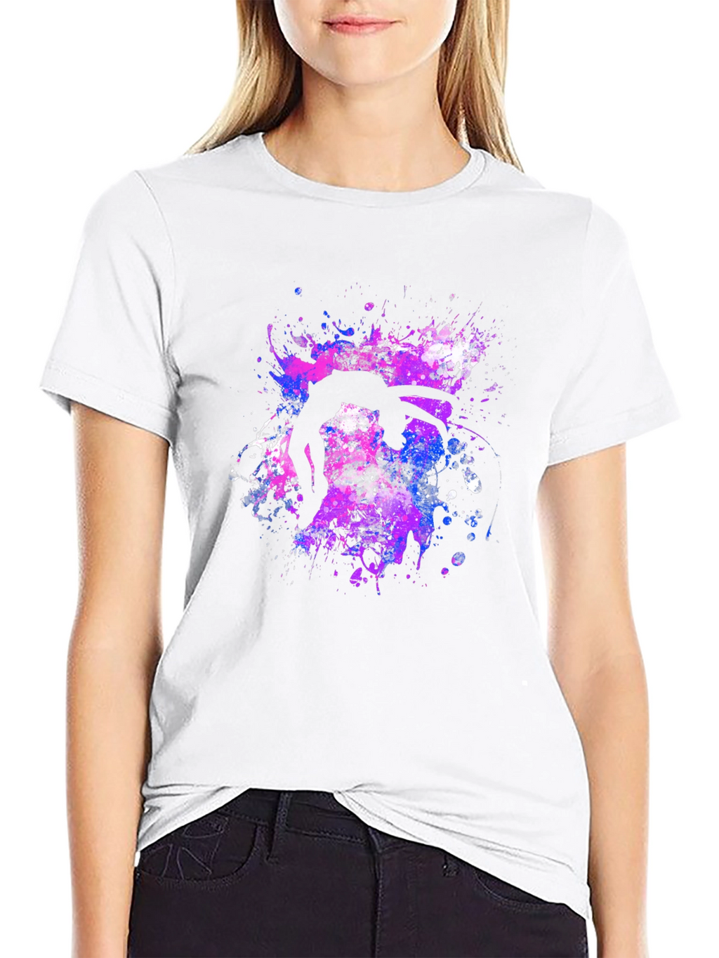 Abstract Tumbler Graphic T-Shirt