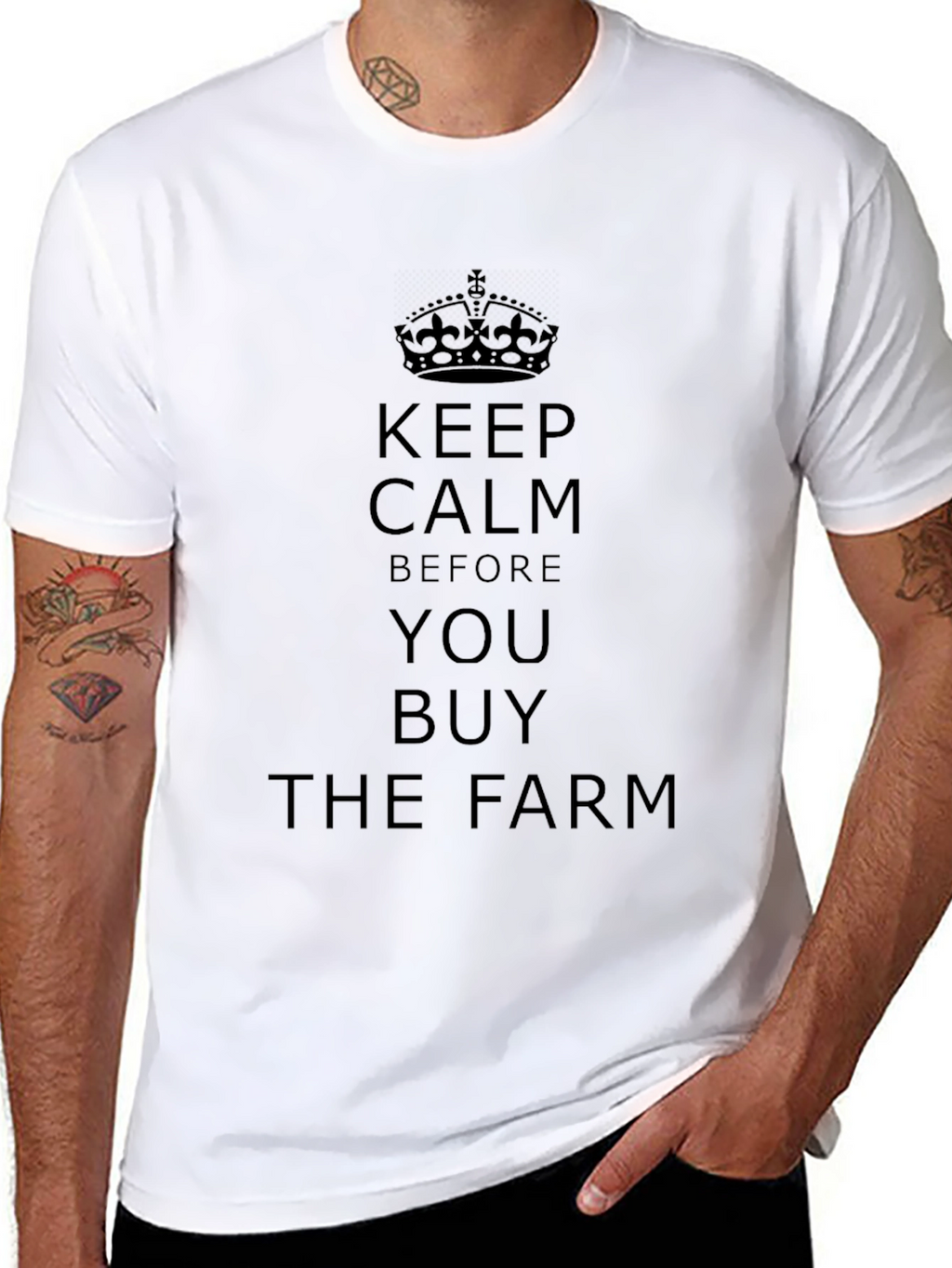 Keep Calm Before You Buy the Farm T-Shirt