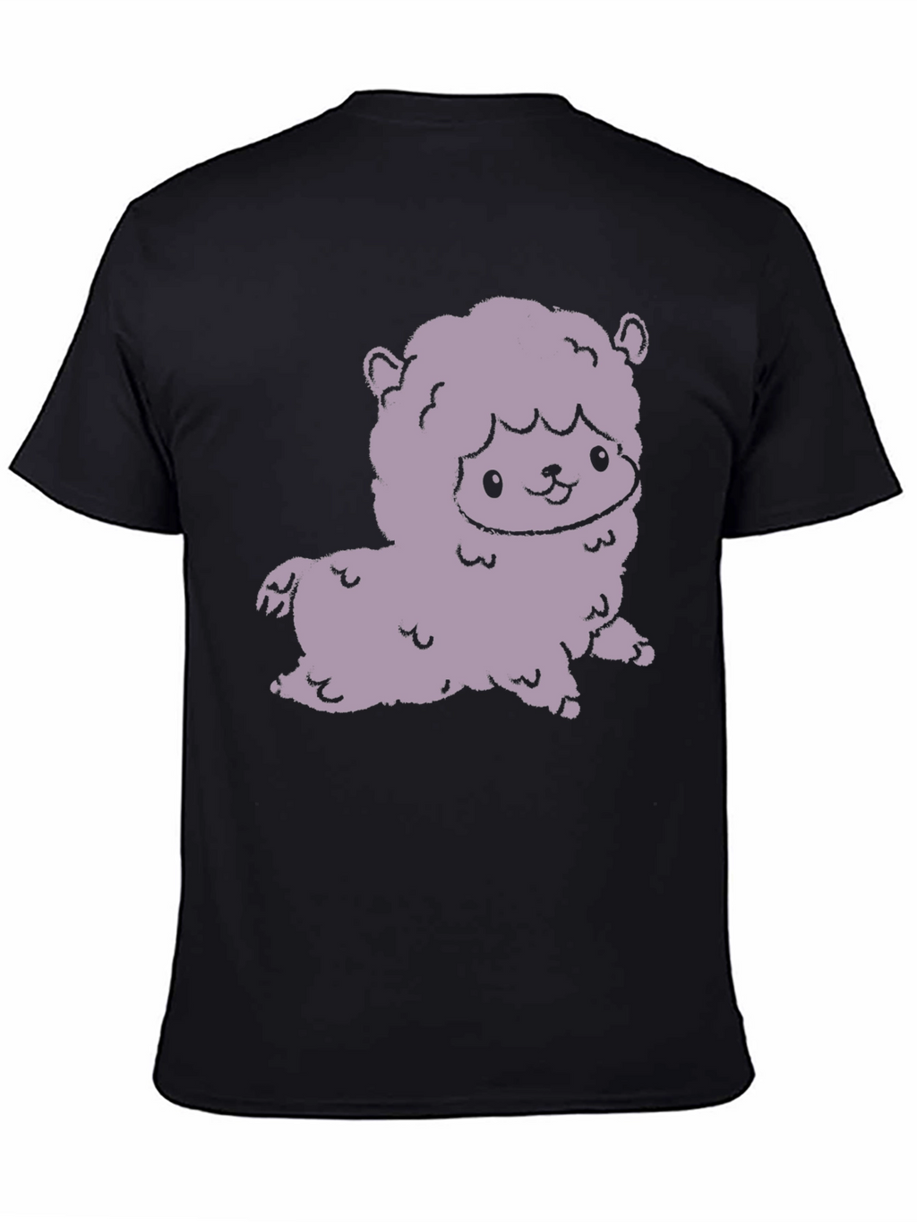 Cute Alpaca Graphic Tee - Stylish Black T-Shirt