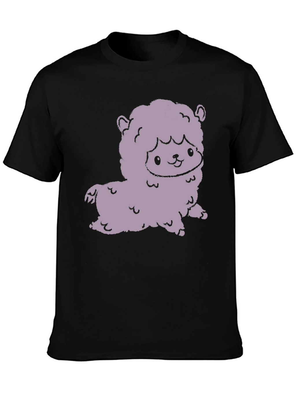 Cute Alpaca Graphic Tee - Stylish Black T-Shirt