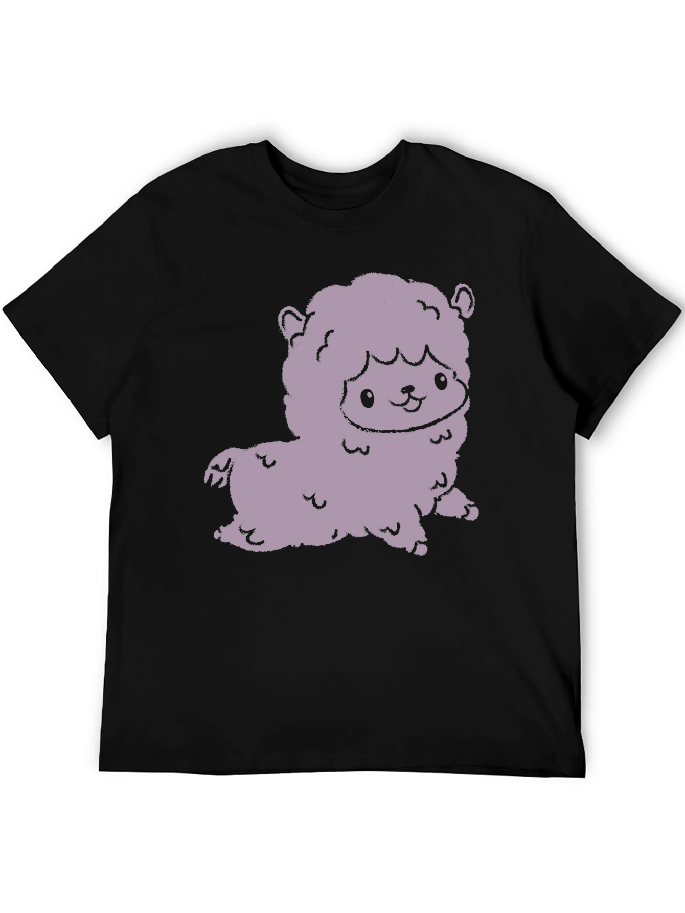 Cute Alpaca Graphic Tee - Stylish Black T-Shirt