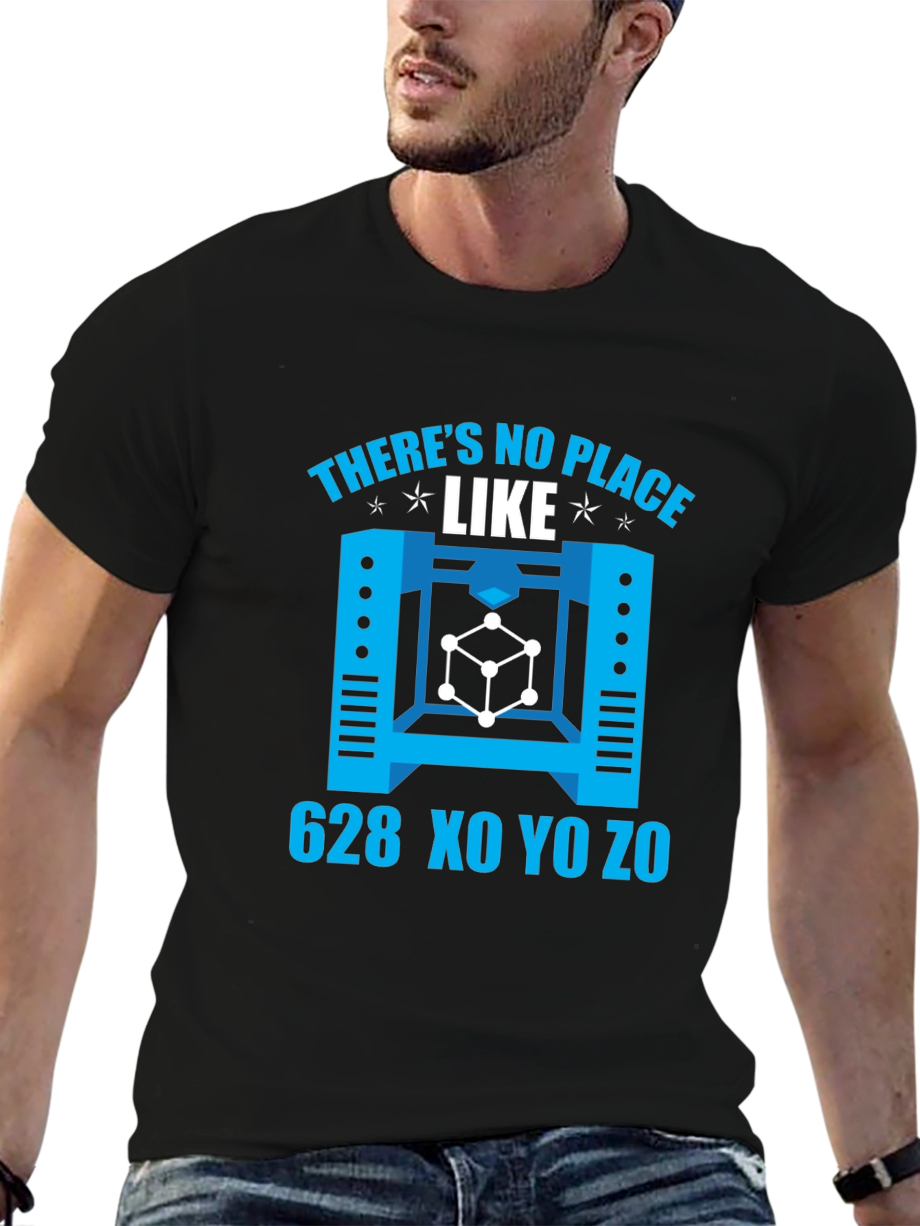 3D Printing T-Shirt - Theres No Place Like 628 X0 Y0 Z0