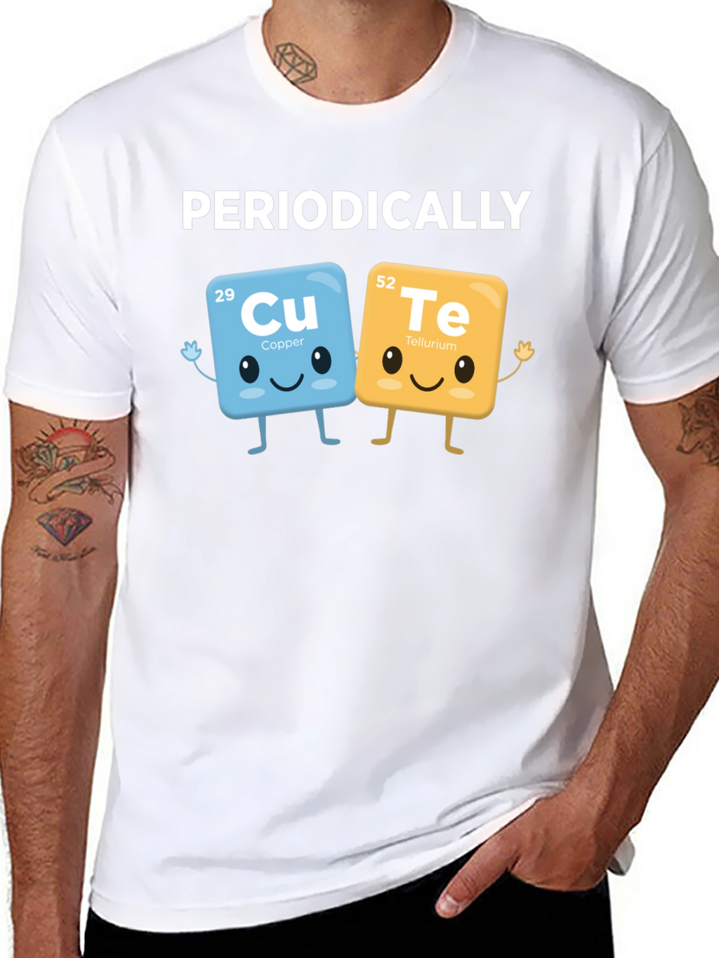 Funny Chemistry T-Shirt - Periodically Copper & Tellurium Tee