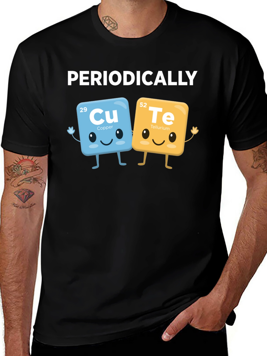 Funny Chemistry T-Shirt - Periodically Copper & Tellurium Tee