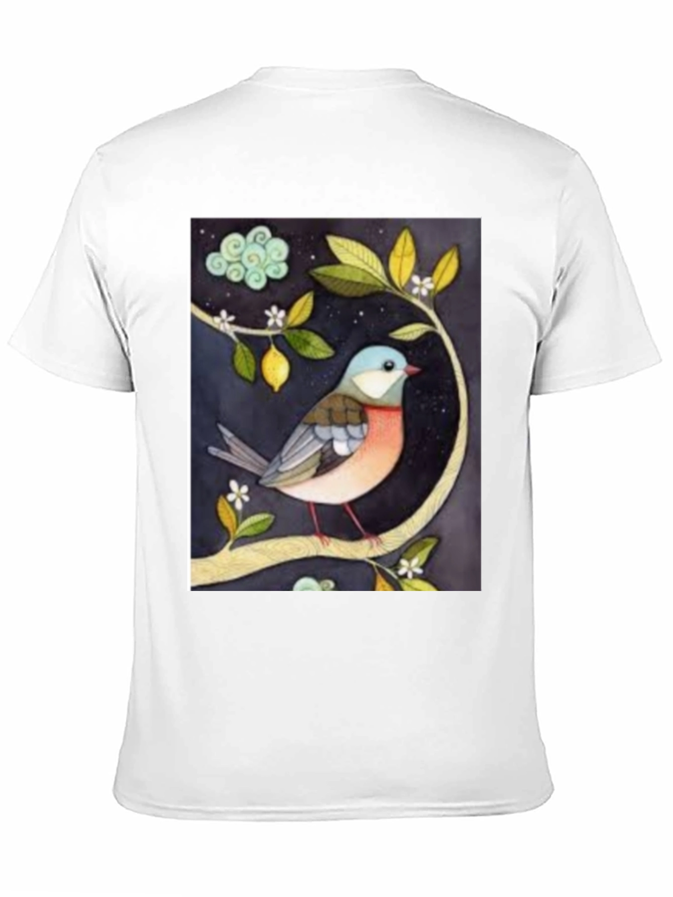 Bird on Branch Graphic T-Shirt