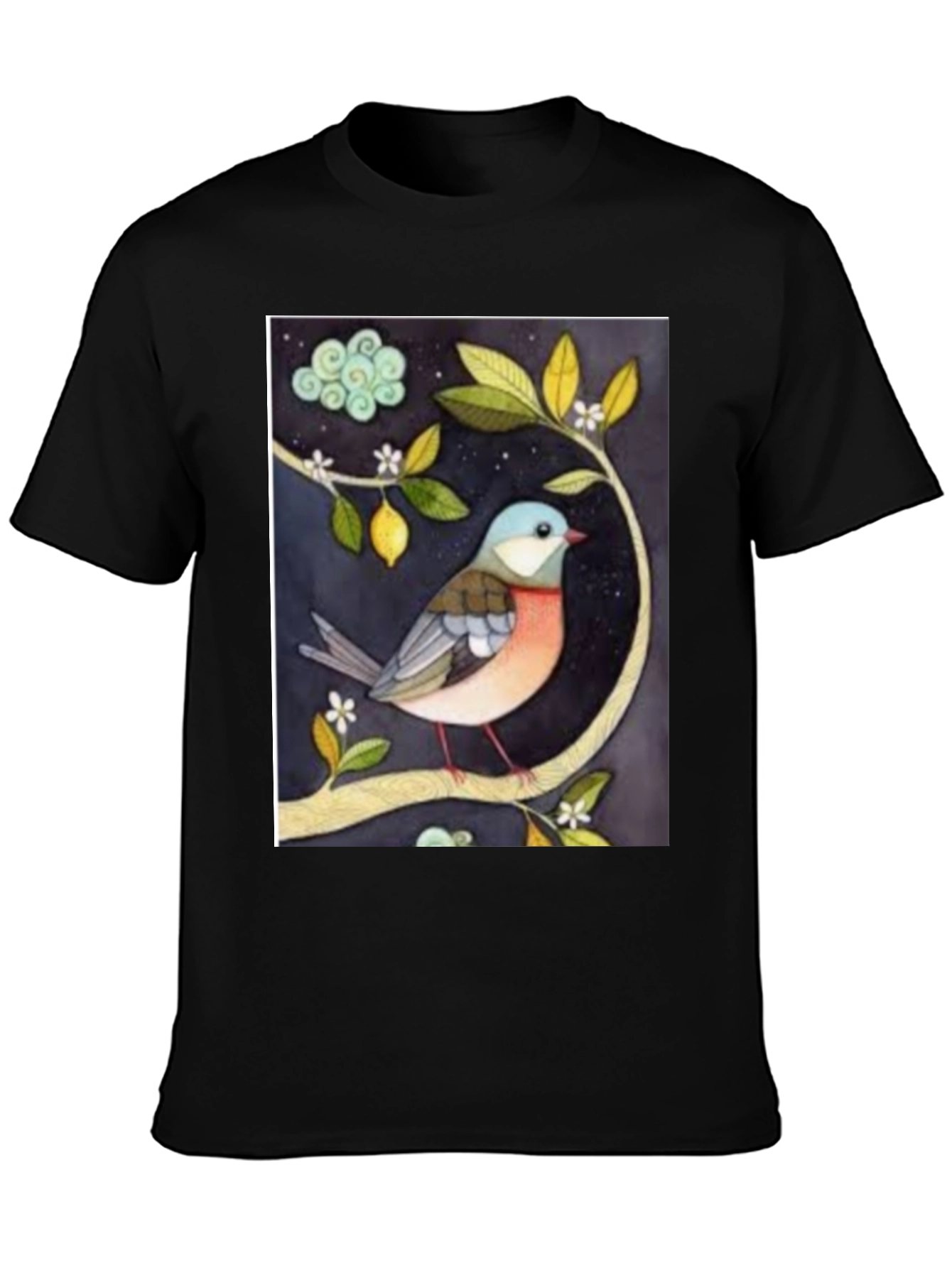 Bird on Branch Graphic T-Shirt