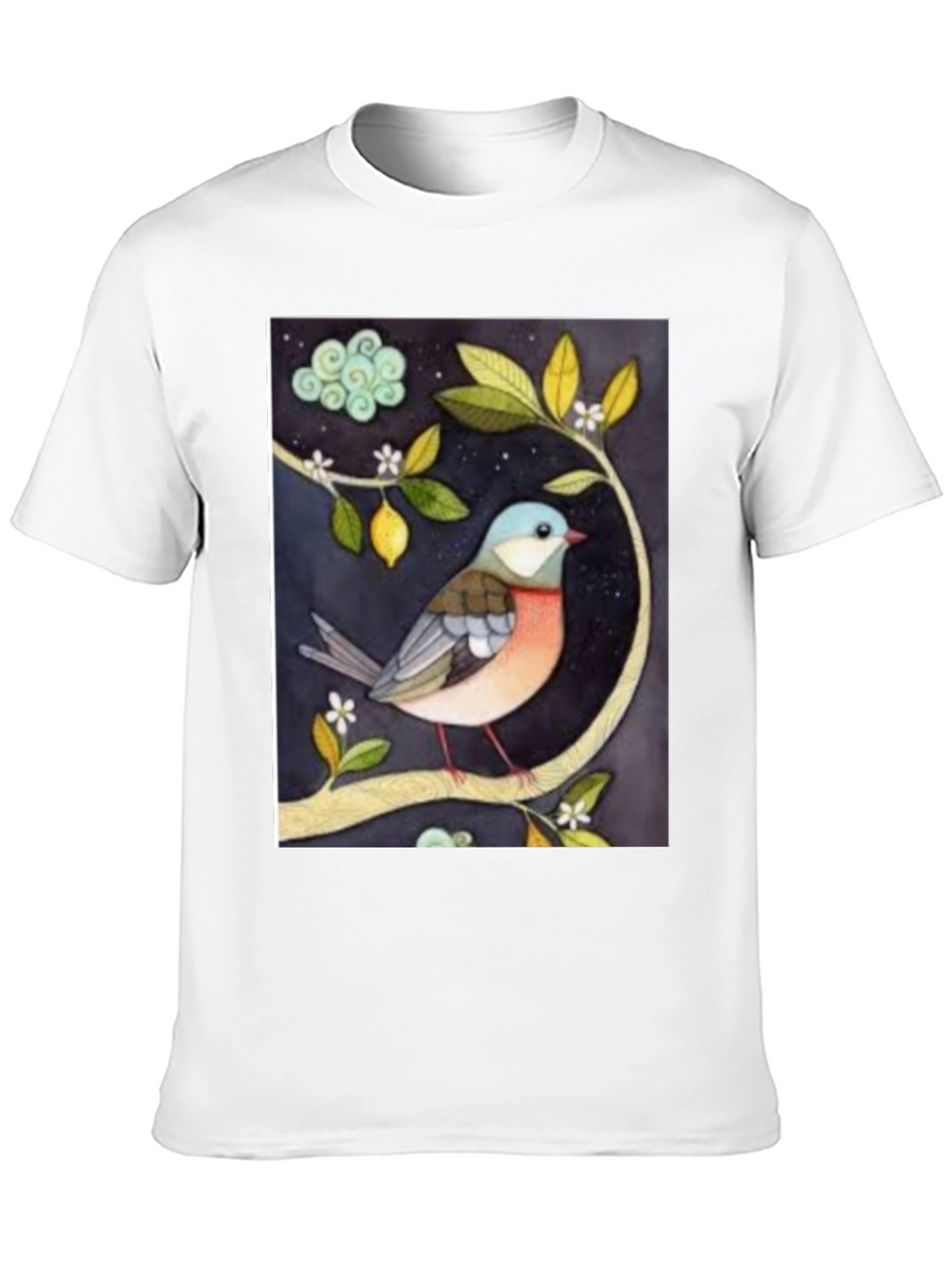Bird on Branch Graphic T-Shirt