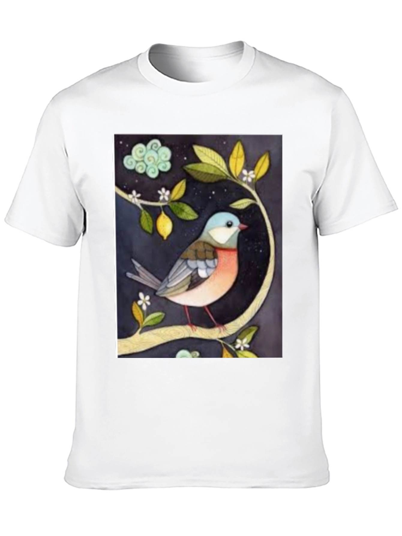 Bird on Branch Graphic T-Shirt