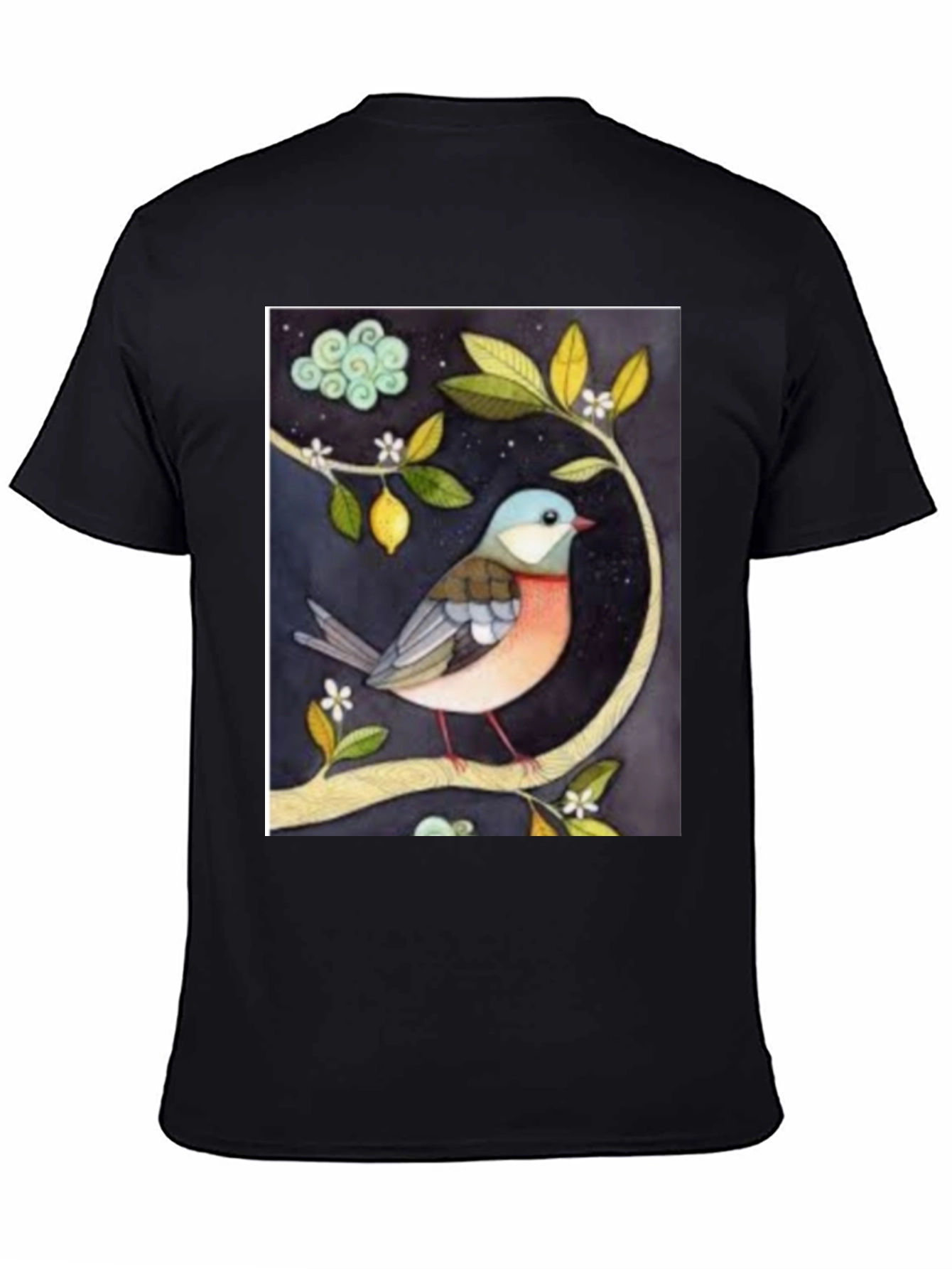 Bird on Branch Graphic T-Shirt