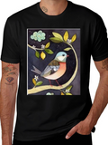 Bird on Branch Graphic T-Shirt