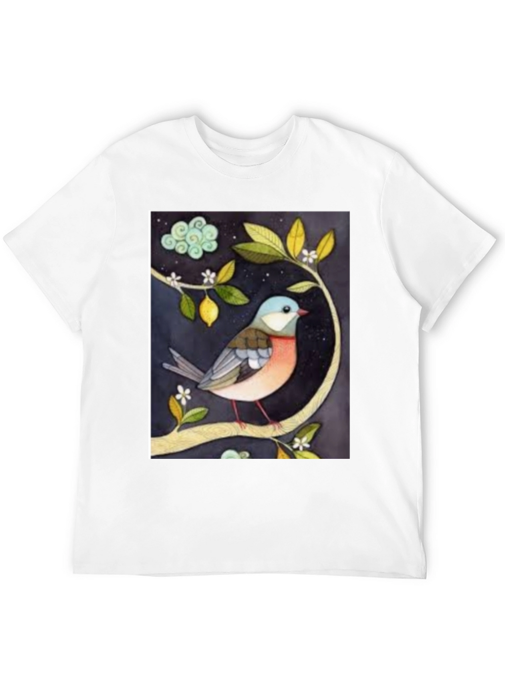 Bird on Branch Graphic T-Shirt