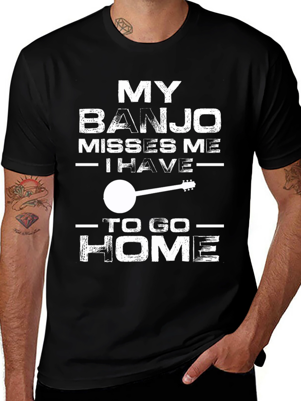 My Banjo Misses Me T-Shirt - Music Lover Tee