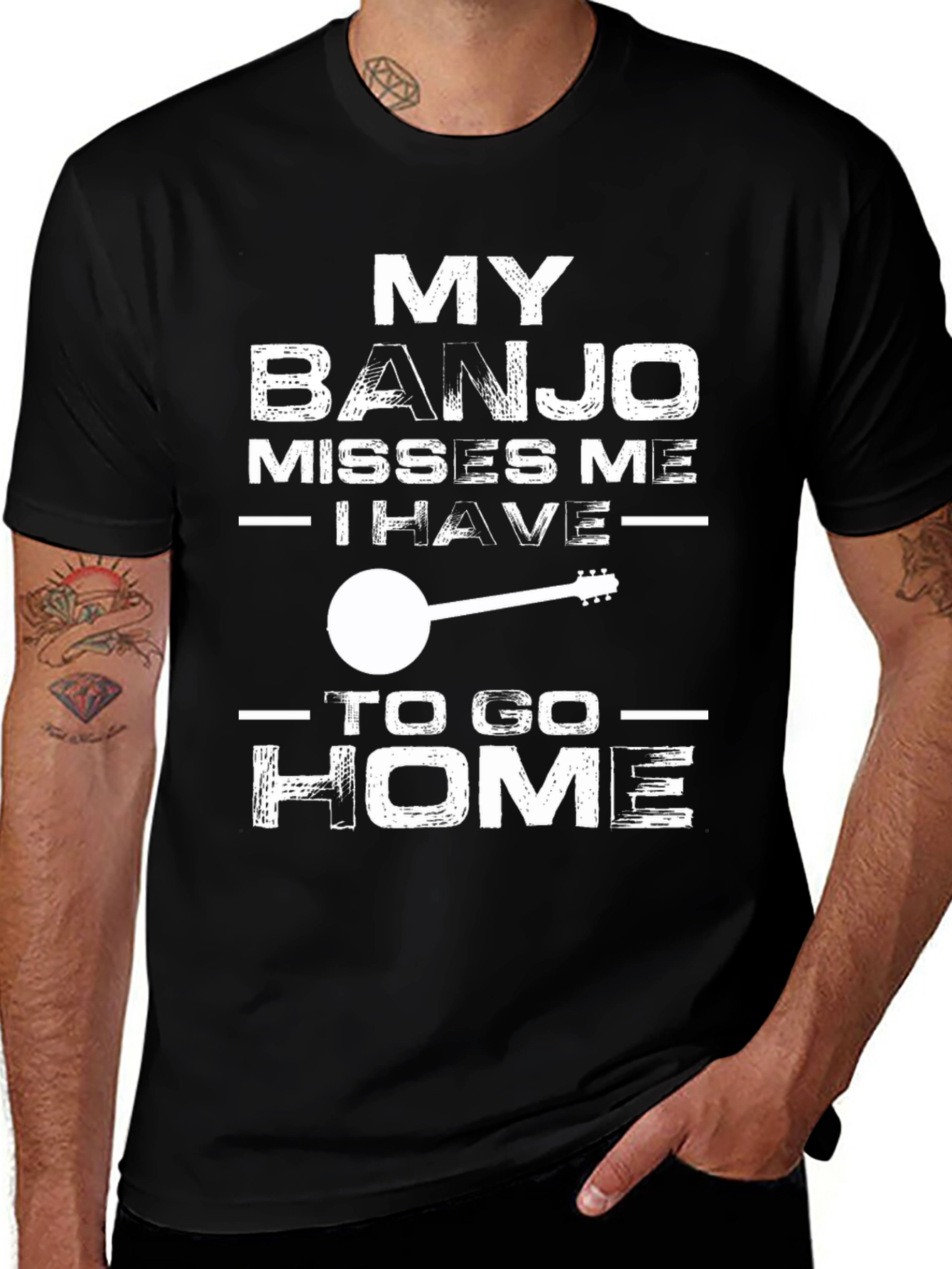 My Banjo Misses Me T-Shirt - Music Lover Tee