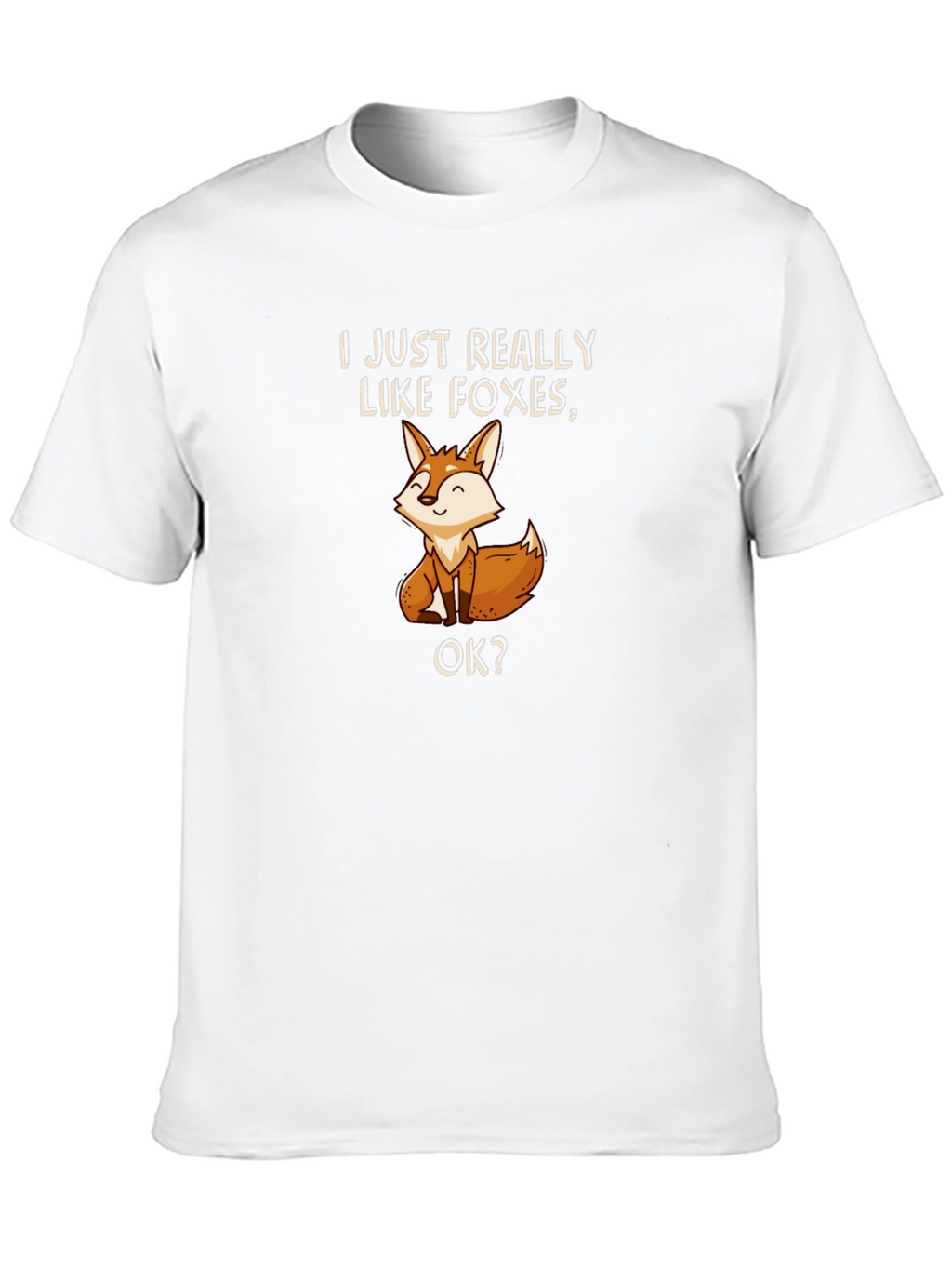 Fox Lover T-Shirt - Cute Cartoon Fox Design