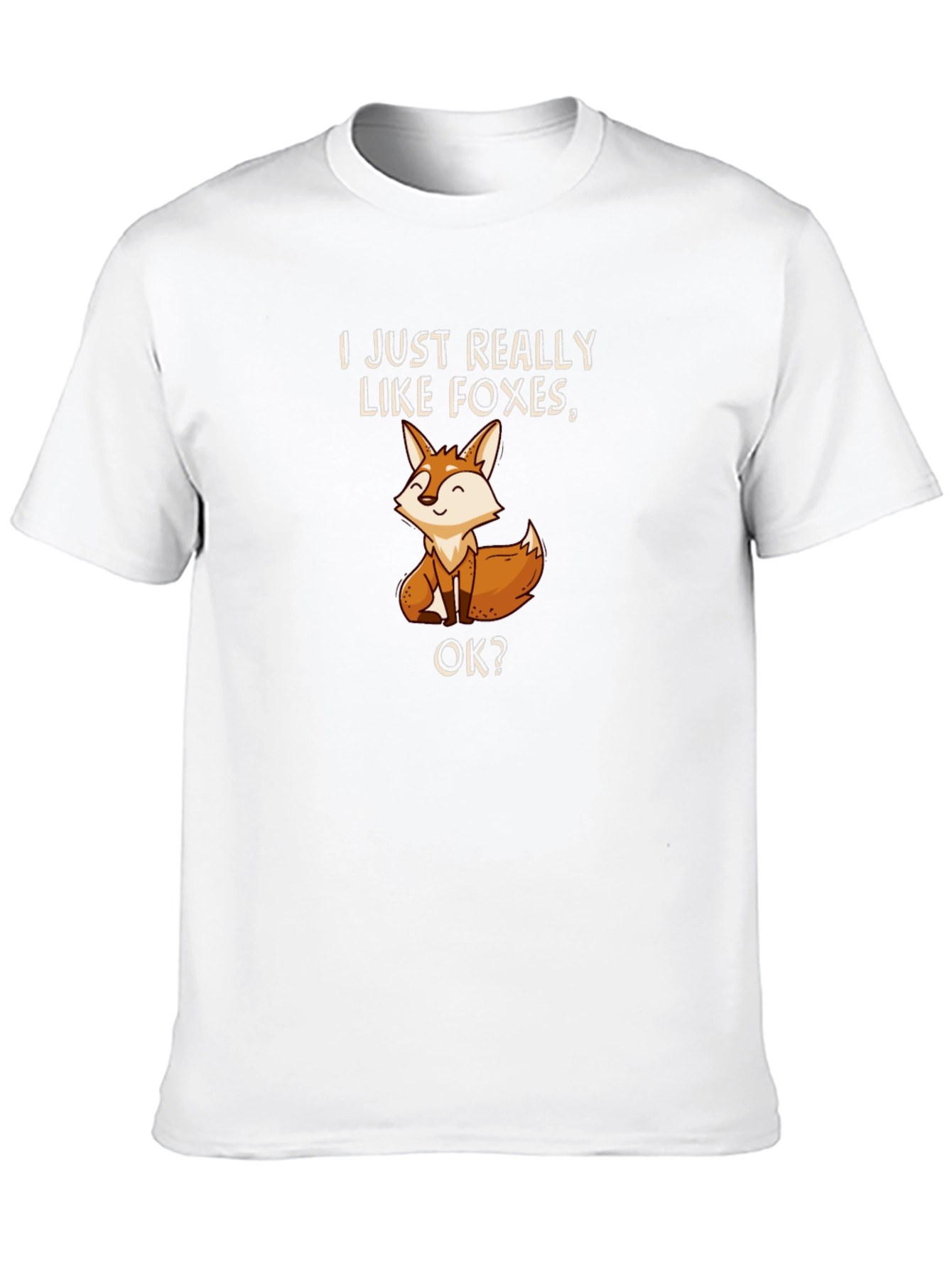 Fox Lover T-Shirt - Cute Cartoon Fox Design