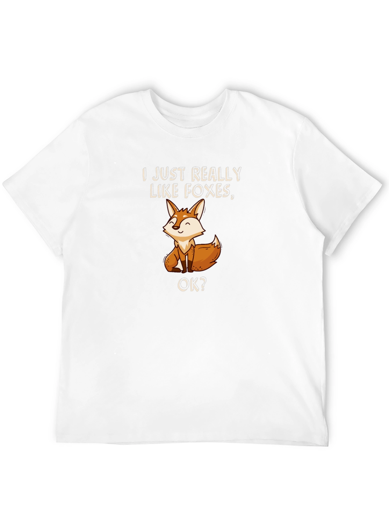 Fox Lover T-Shirt - Cute Cartoon Fox Design