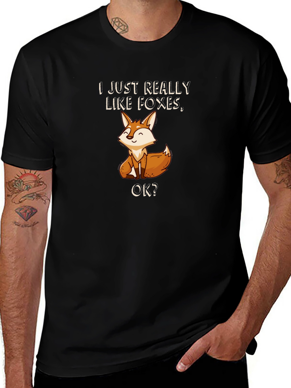 Fox Lover T-Shirt - Cute Cartoon Fox Design