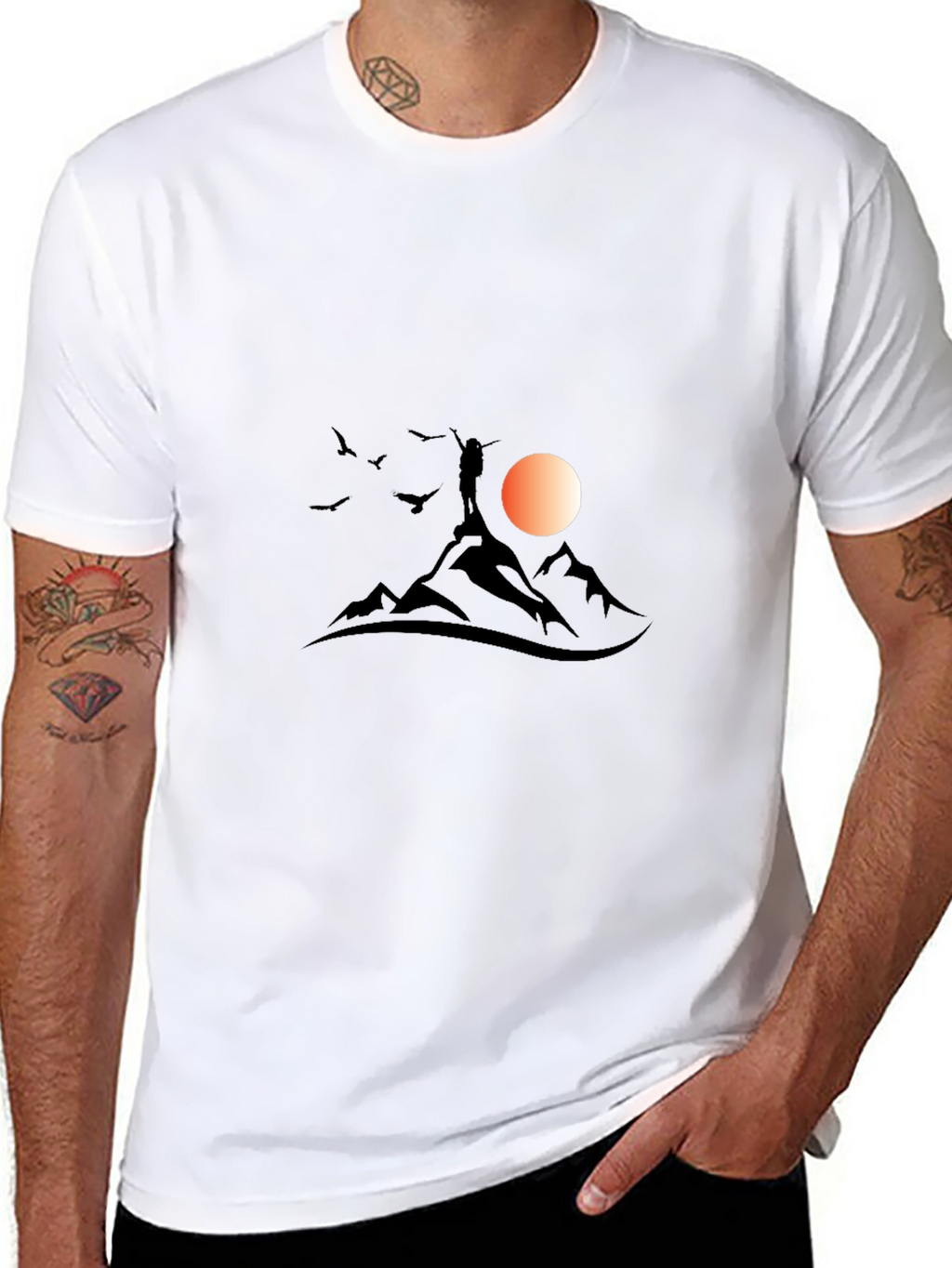 Mountain Sunset Graphic Tee - Adventure Ready!